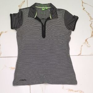 Boss Hugo Boss Golf Striped Polo with Green accents Nwot